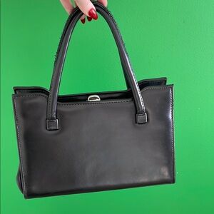 1950s Vintage Black Handbag (needs repair)